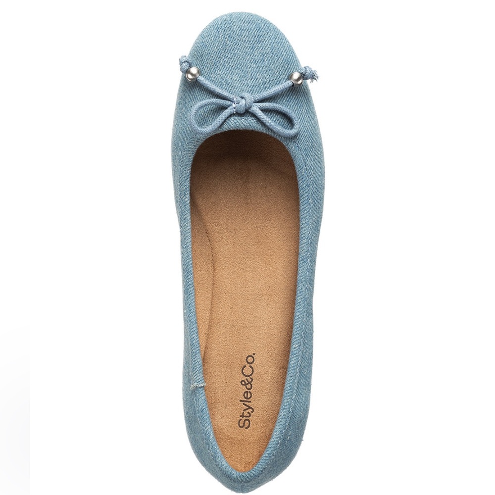 Style & Co Light Denim Monaee Ballet Flats- Sz 8.5